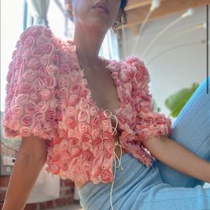 Born blush blouse size L NWT